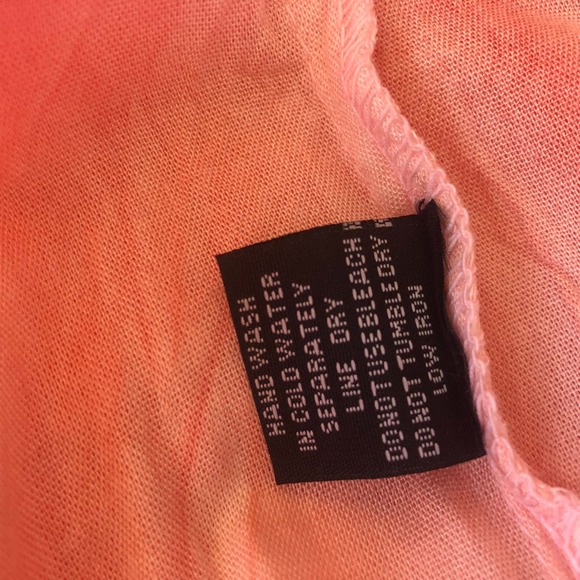 RAVIYA Retail $54 Coral Tie Dye Color Wash out Dress Swim Cover Up L - Picture 6 of 6